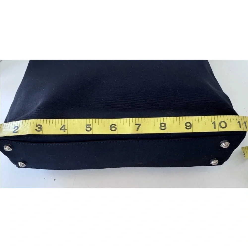 Vintage 90s Y2K Kate Spade Black Silk Zebra Print Lining Magnetic Closing *flaws